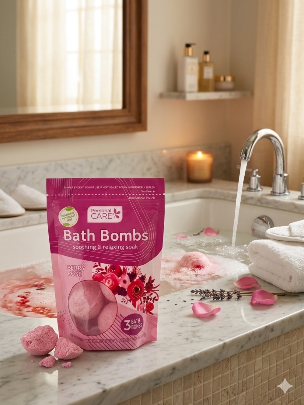 Personal Care Berry Rose Bath Bombs